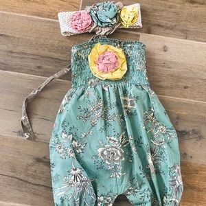 MustRd pie baby romper